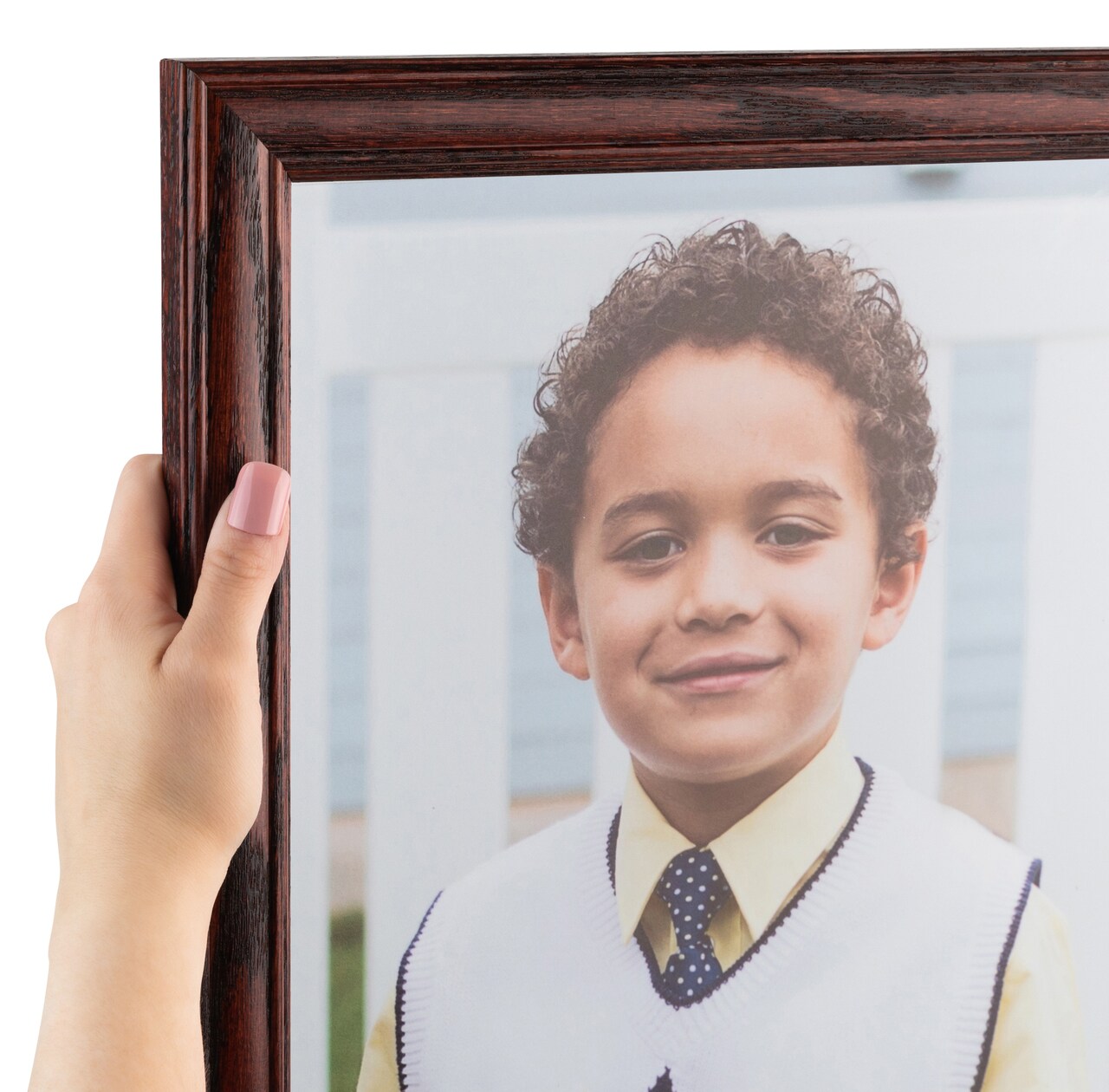 ArtToFrames 8x8 Inch Picture Frame, This 1.25 Inch Custom Wood Poster Frame is Available in Multiple Colors, Great for Your Art or Photos - Comes with Regular Glass and Corrugated Backing (A8DW)